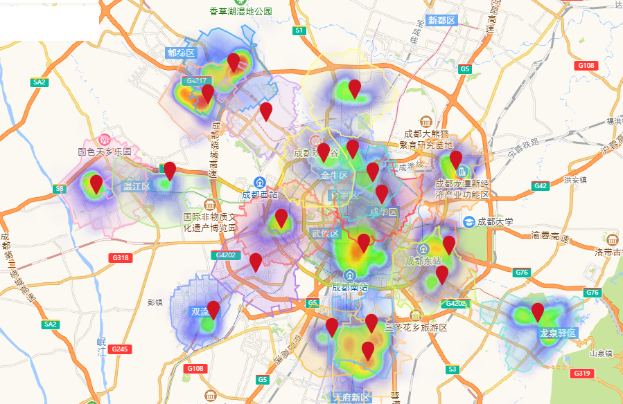 冒菜西施門店分布圖